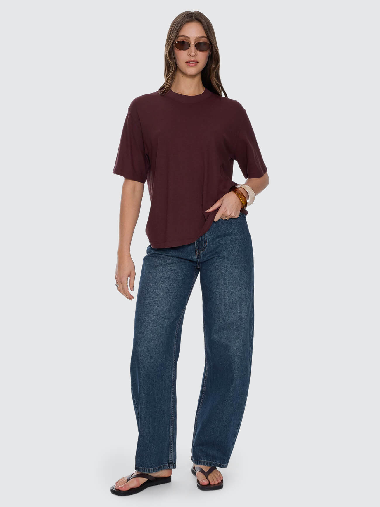 Hemp Square Tee - Bitter Chocolate 4