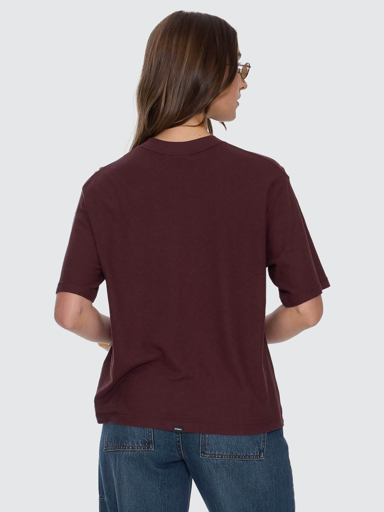 Hemp Square Tee - Bitter Chocolate 4