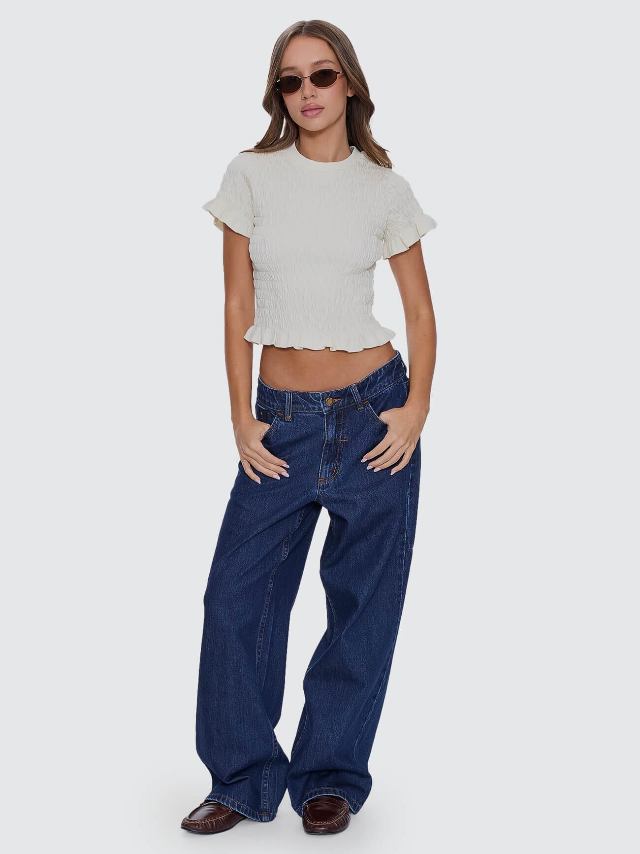 Against All Odds Shirred Tee - Butter Cream 4