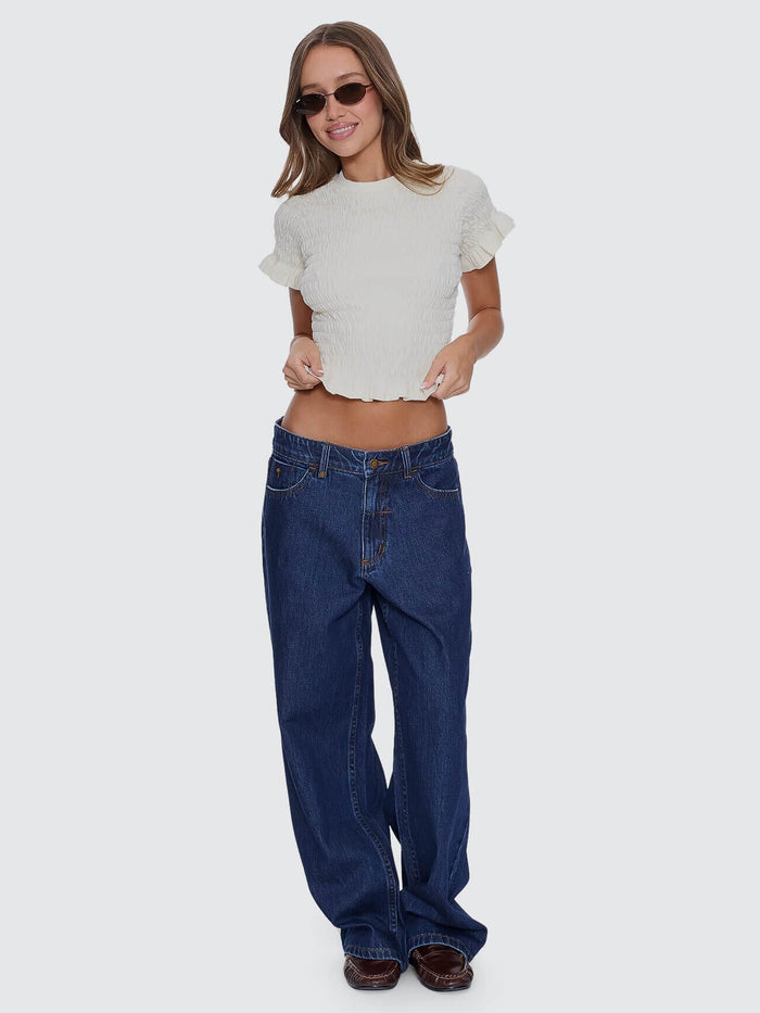 Against All Odds Shirred Tee - Butter Cream 4