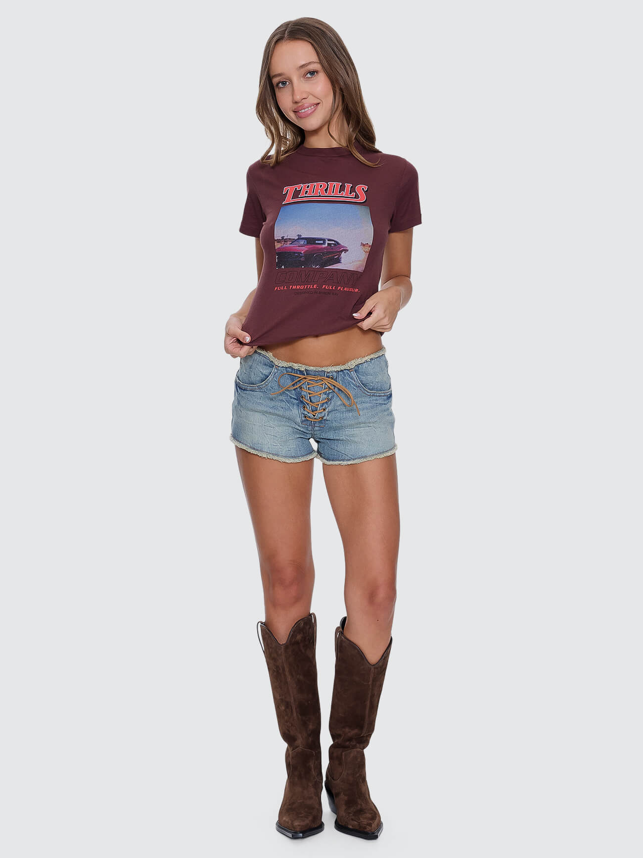 Full Throttle Boy Tee - Bitter Chocolate 4