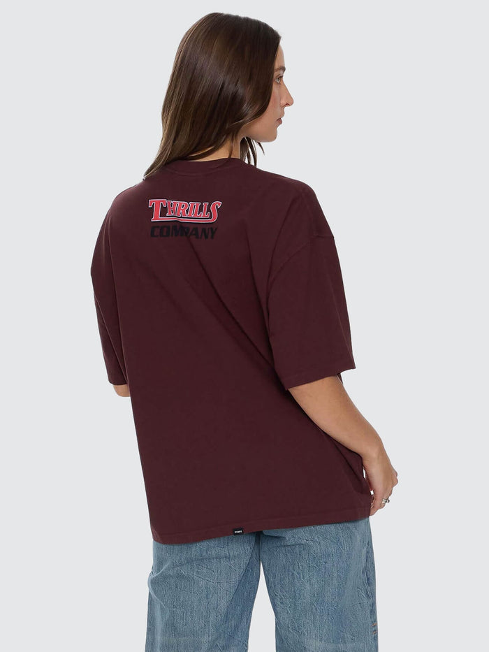 Full Throttle Oversized Tee - Bitter Chocolate 4