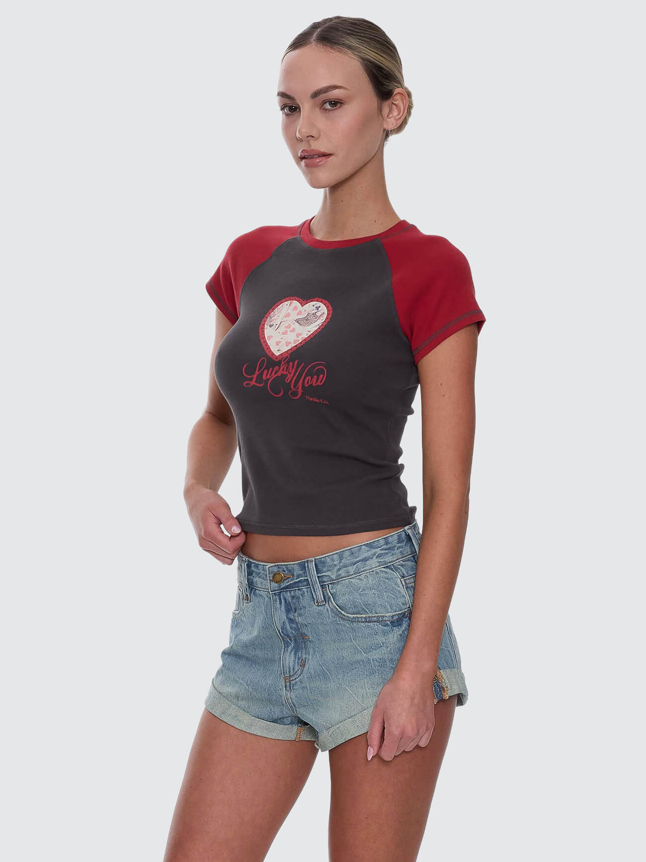 Lucky You Raglan Club Tee - Merch Black 4