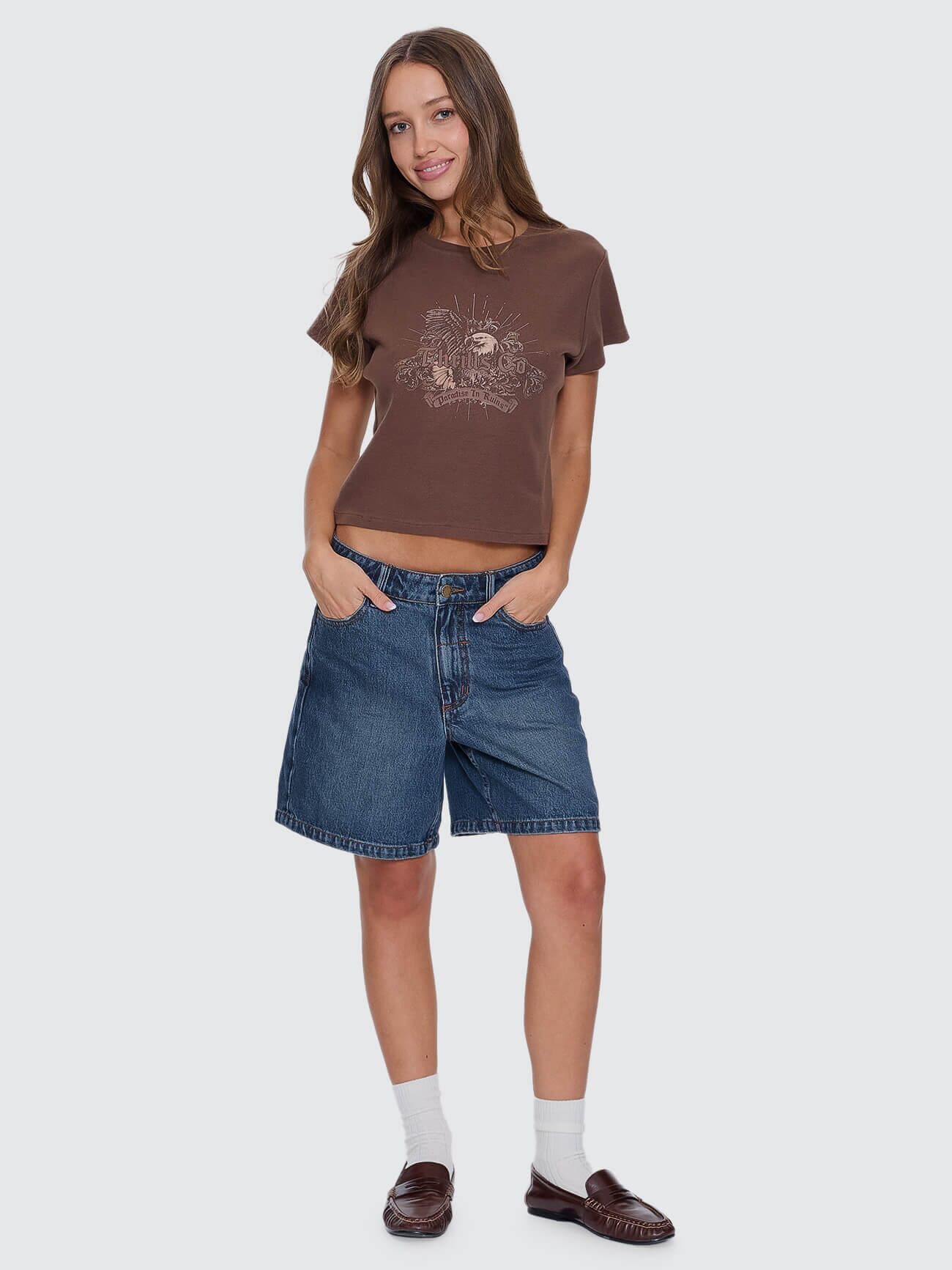 Ruined Paradise Mini Tee - Cocoa 4