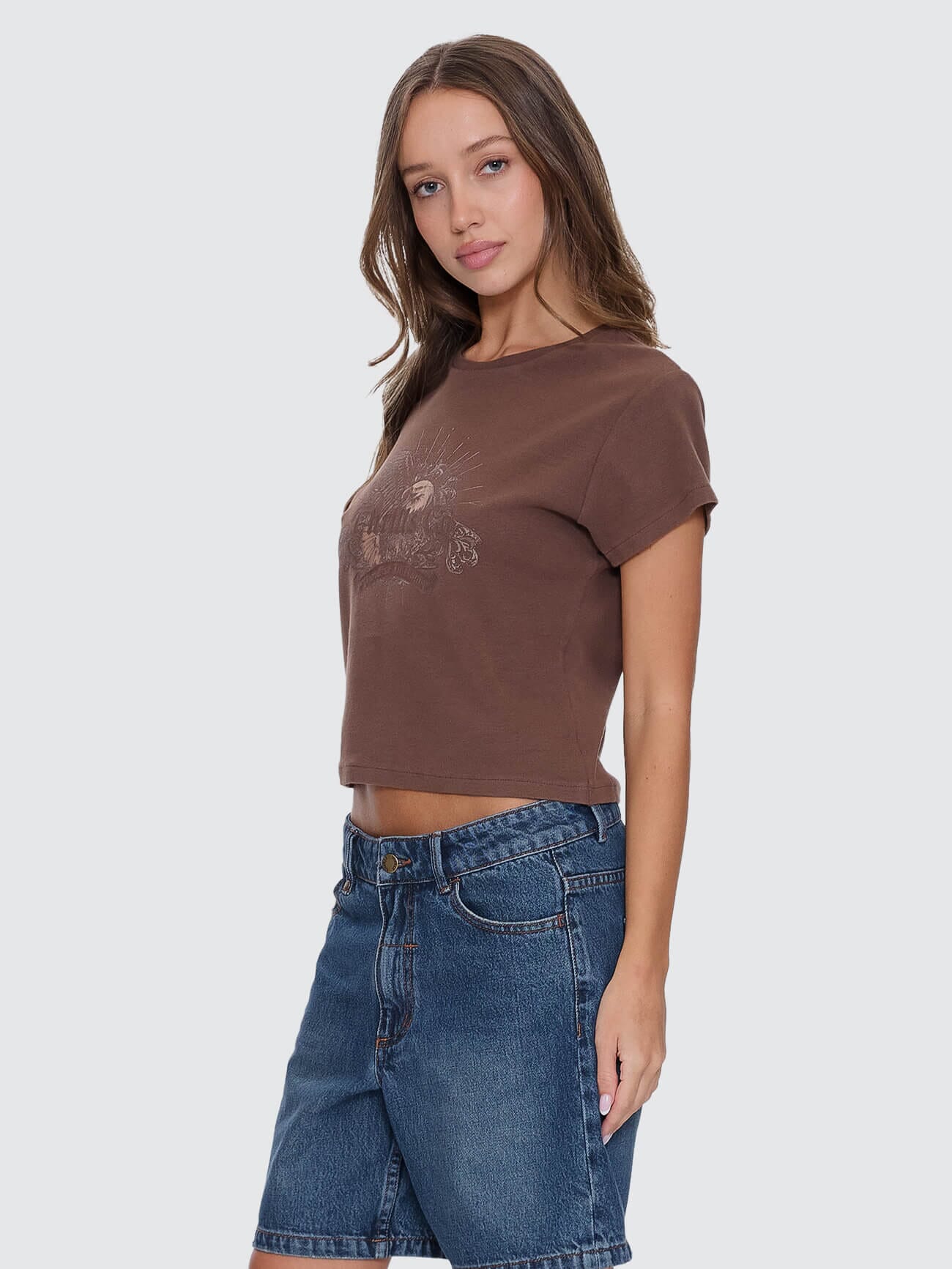 Ruined Paradise Mini Tee - Cocoa 4