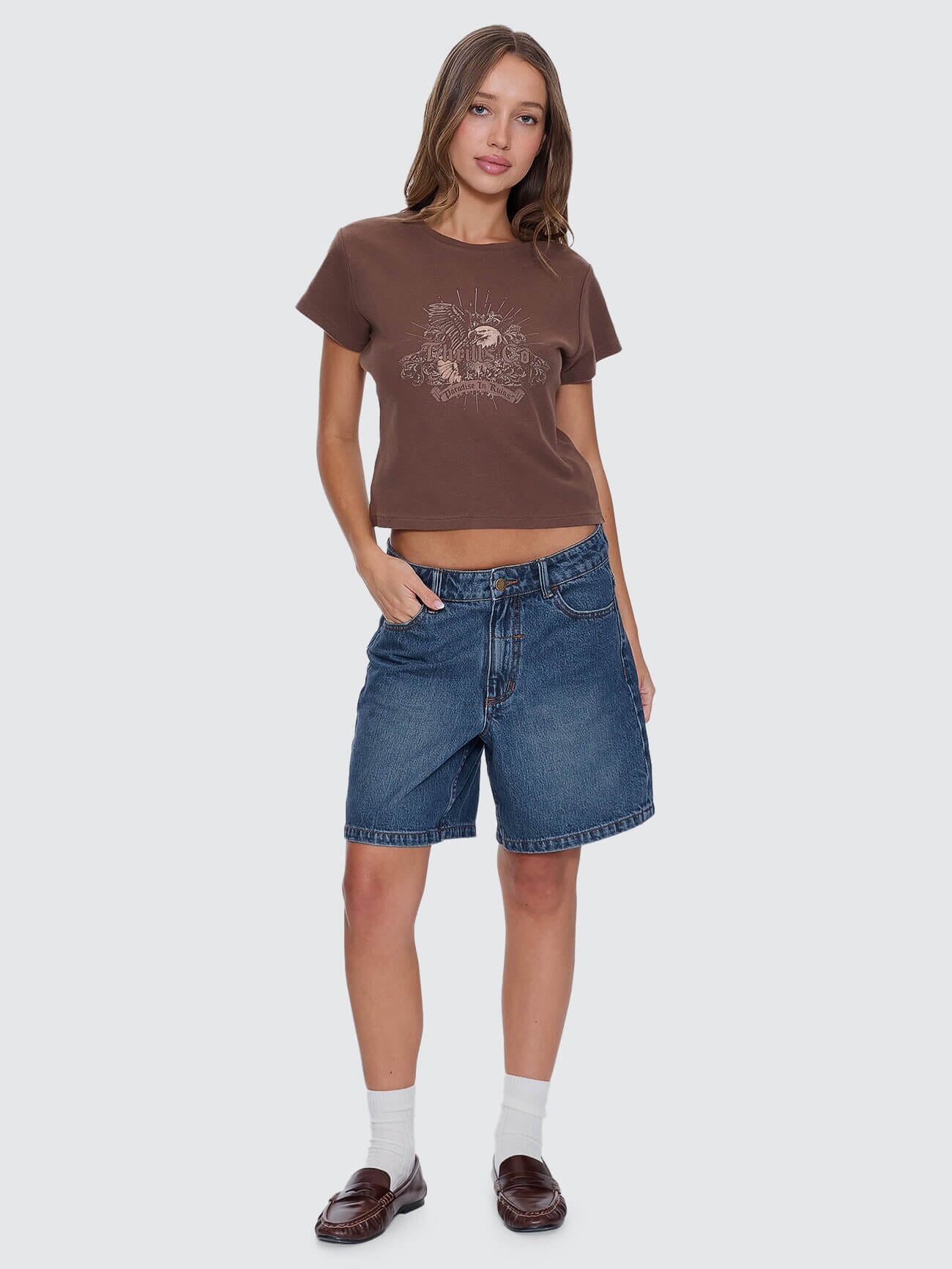 Ruined Paradise Mini Tee - Cocoa 4