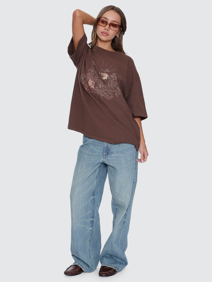 Ruined Paradise Oversized Tee - Cocoa 4