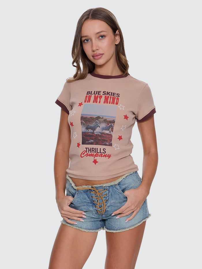 On My Mind Club Tee - Stone 4