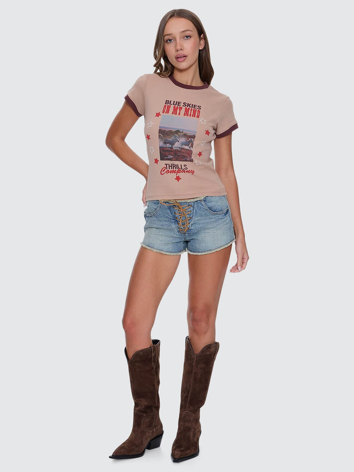 On My Mind Club Tee - Stone 4