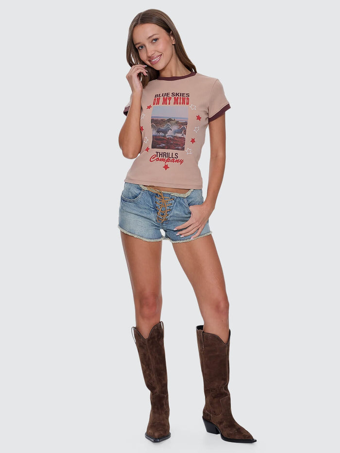 On My Mind Club Tee - Stone 4