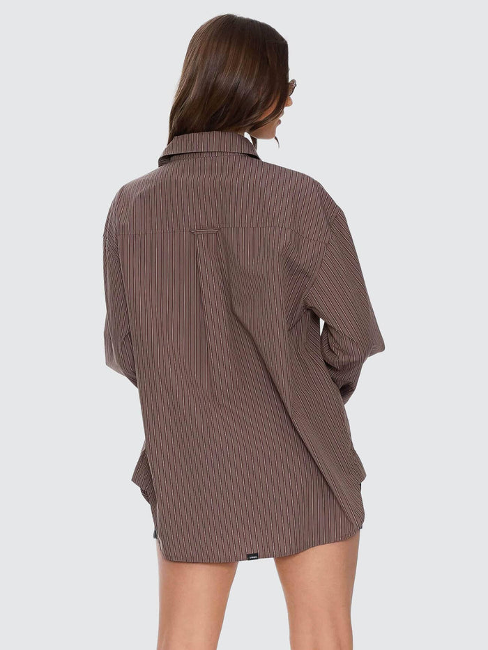 Brentwood Stripe Oversized Shirt - Falcon 4