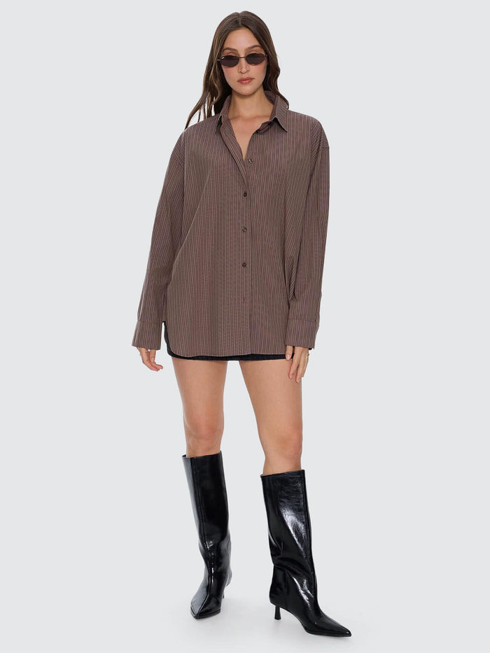 Brentwood Stripe Oversized Shirt - Falcon 4