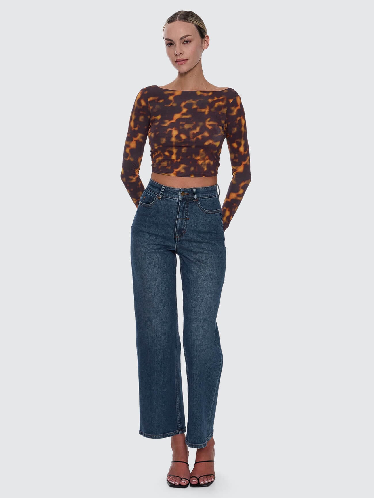 Smokeform Backless Long Sleeve Top - Burnished Gold 4