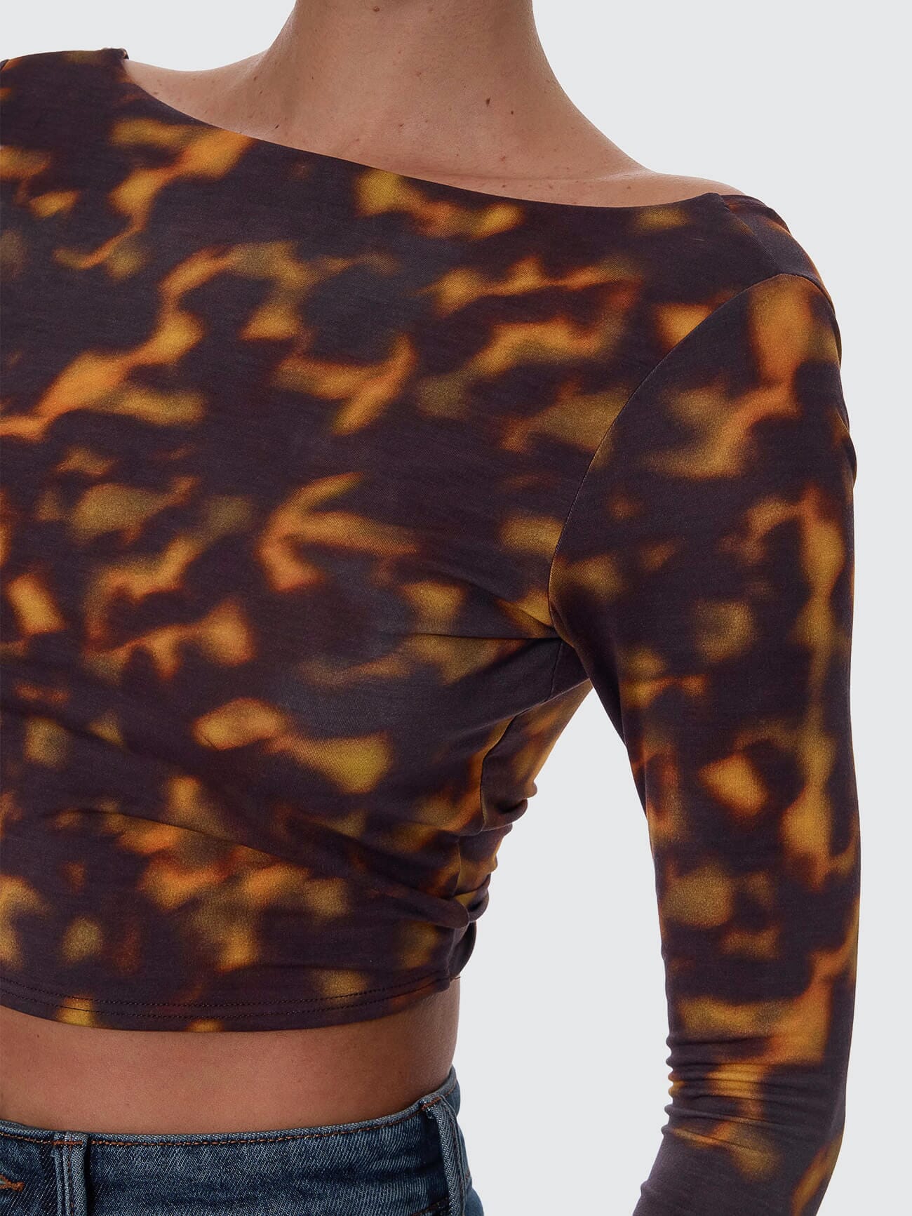Smokeform Backless Long Sleeve Top - Burnished Gold 4