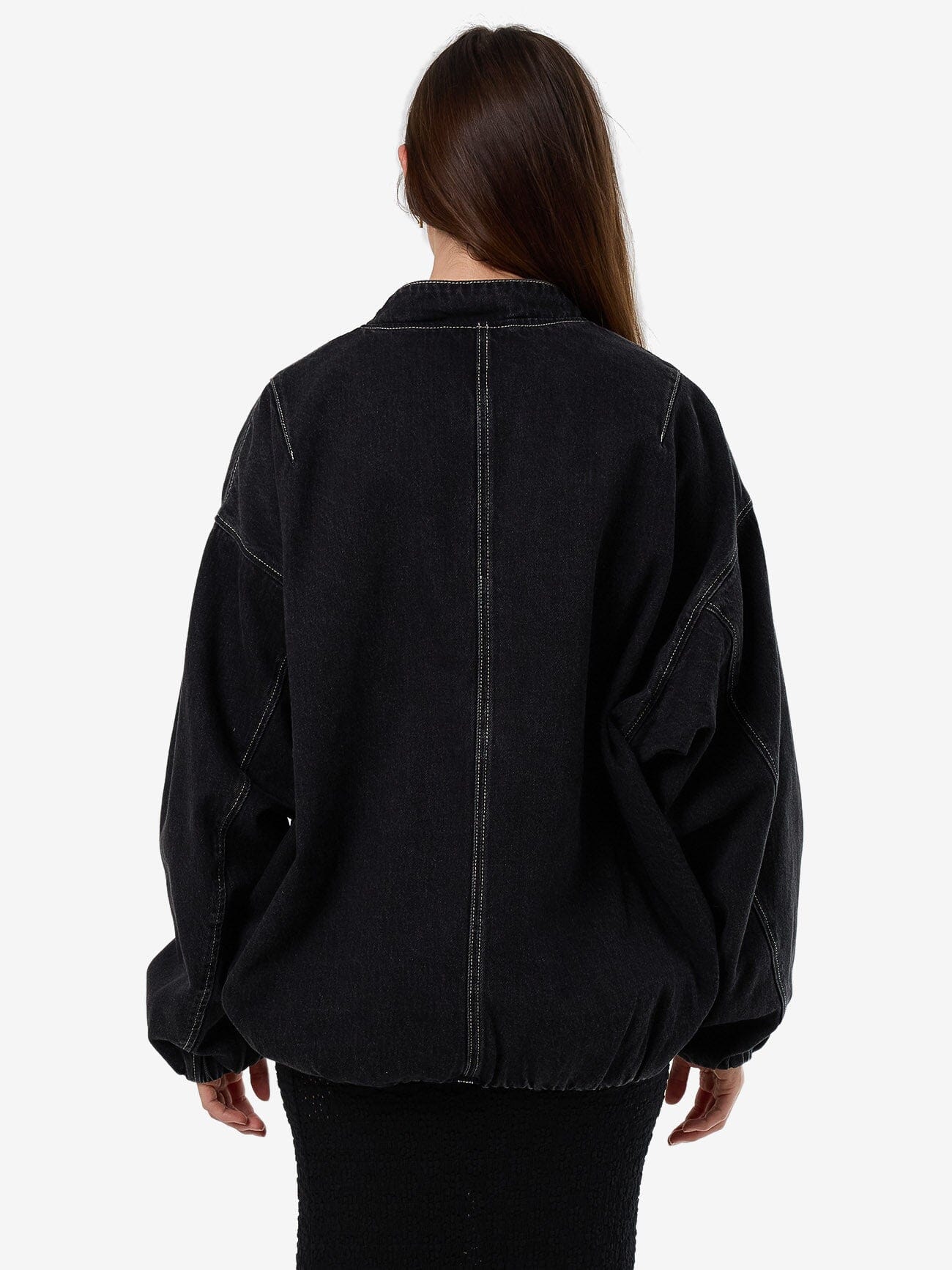 Rayne Oversized Bomber - Aged Black 4