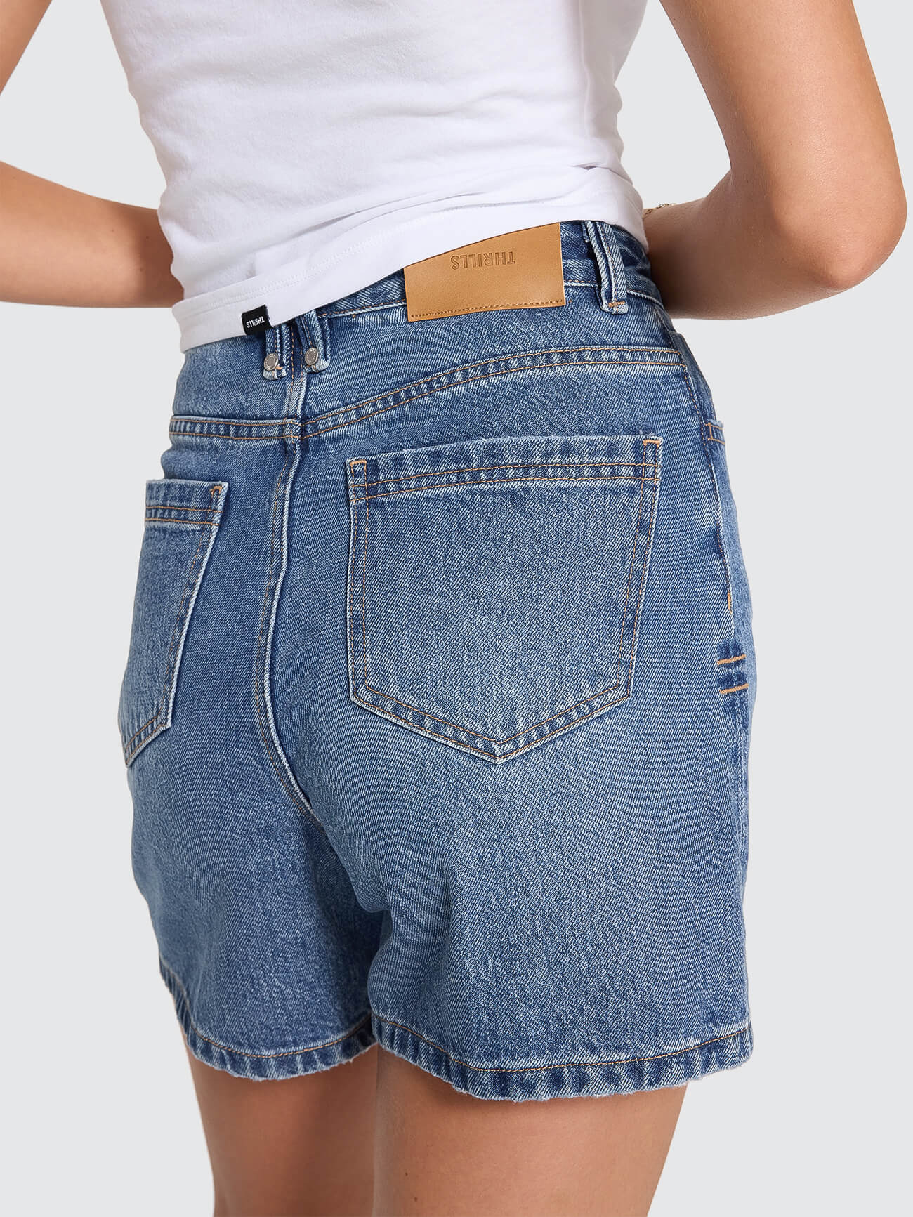 Koko High Rise Short - Darker Dust Blue