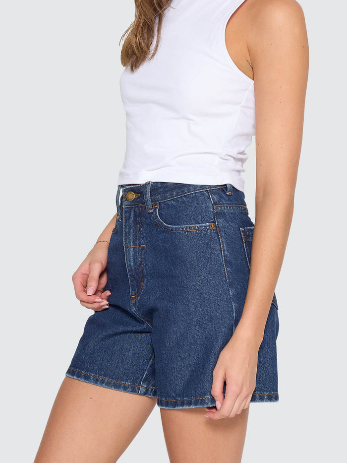 Koko High Rise Short - Rinsed Ink