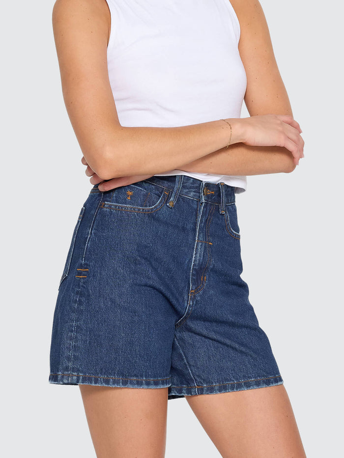 Koko High Rise Short - Rinsed Ink