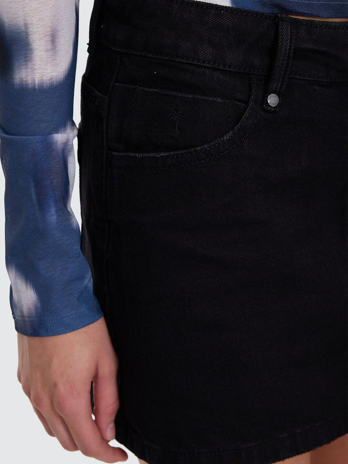 Sophie Skirt - Black Rinse