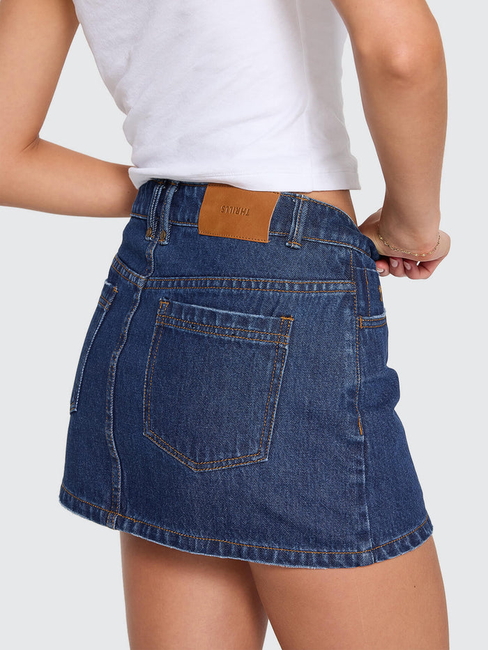 Sophie Skirt - Rinsed Ink