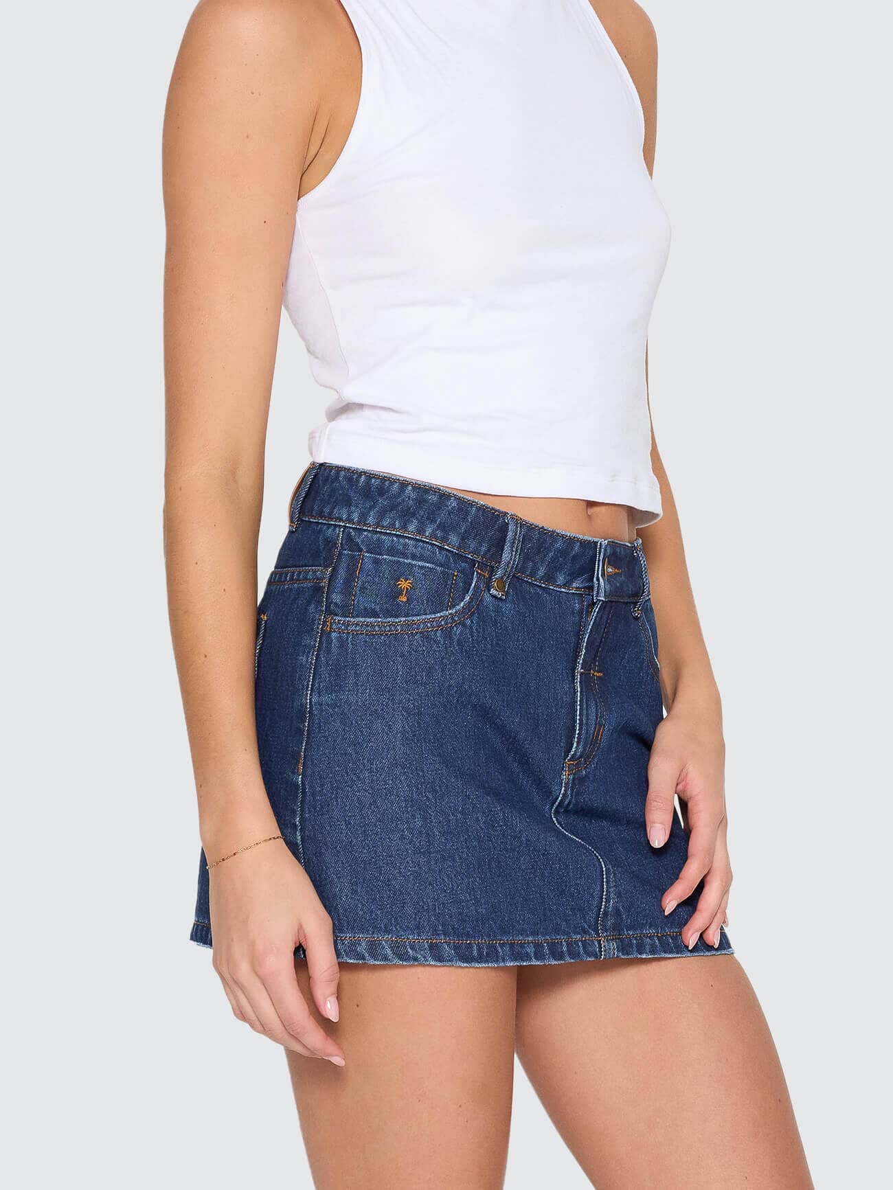 Sophie Skirt - Rinsed Ink