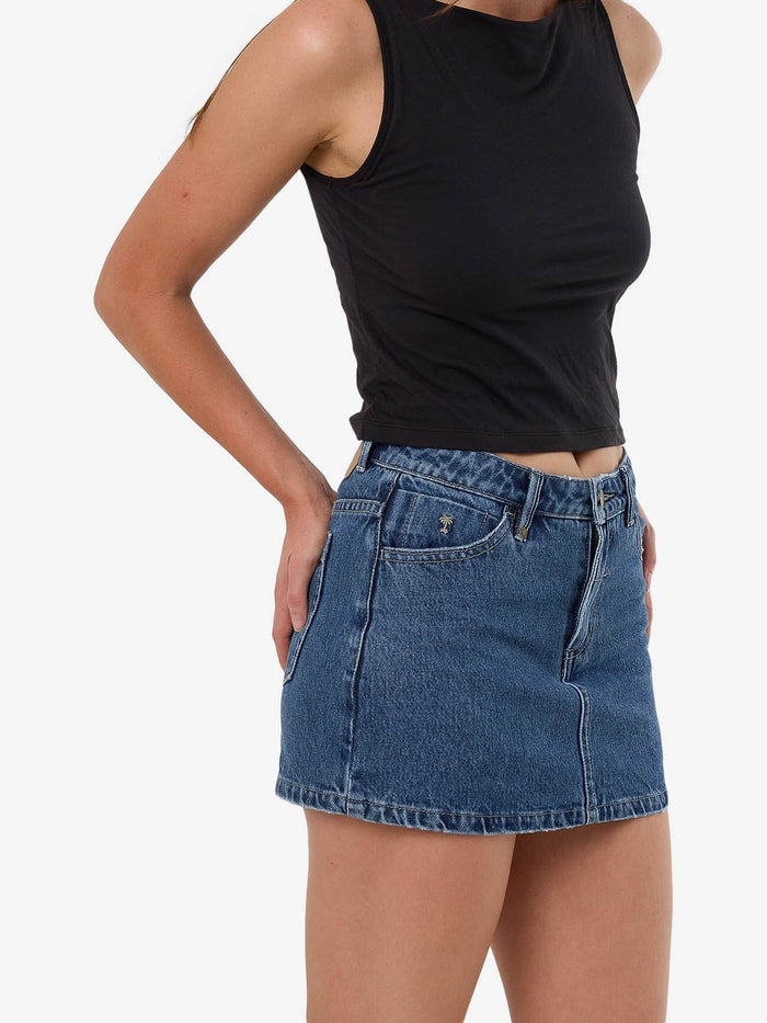 Sophie Skirt - Vintage Rinse Blue 4