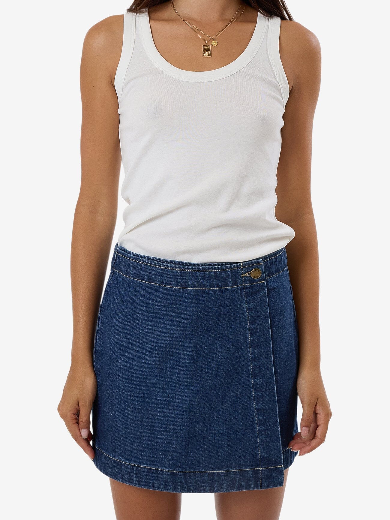 Marley Wrap Skirt - Union Blue 4