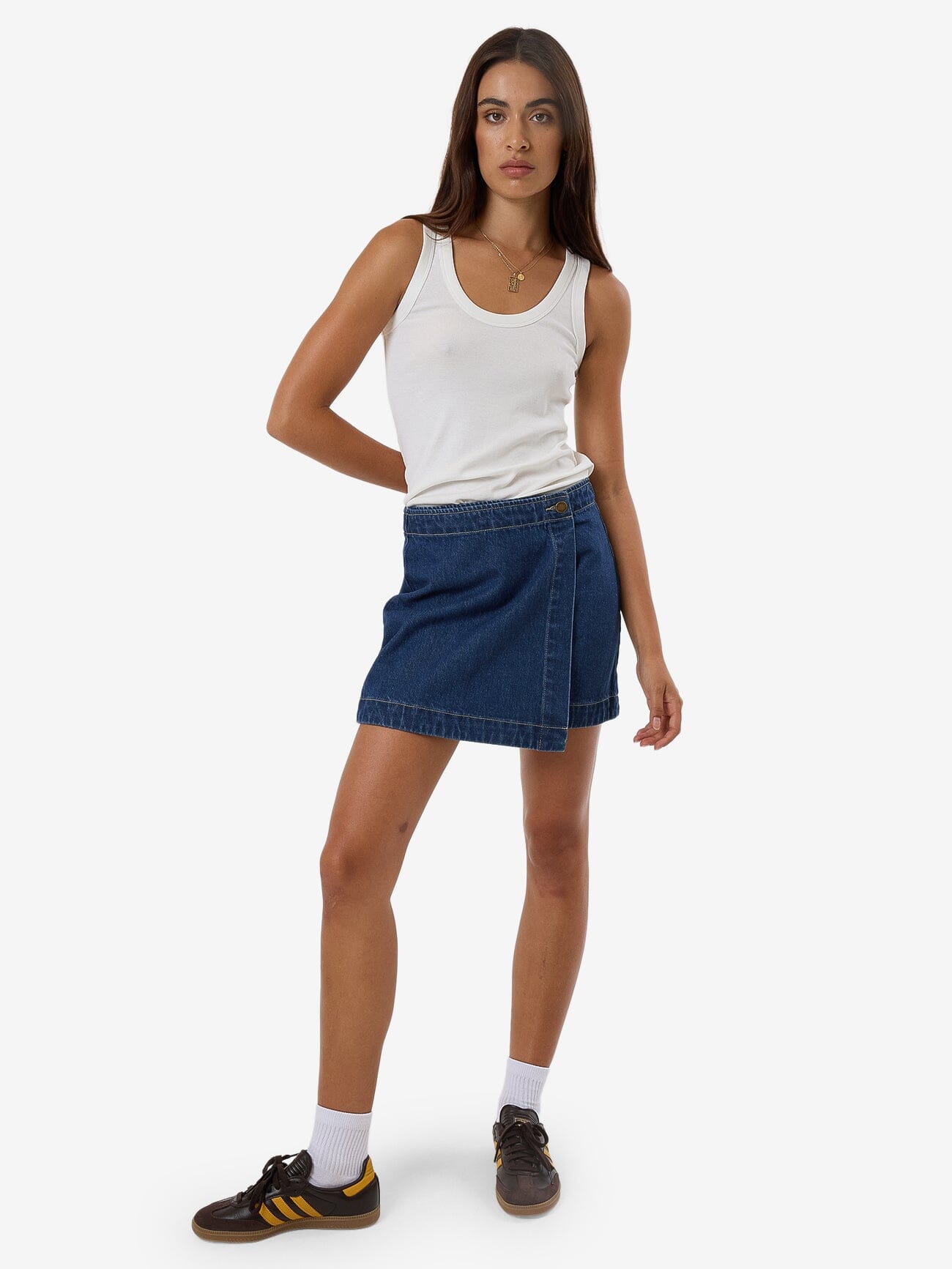 Marley Wrap Skirt - Union Blue 4