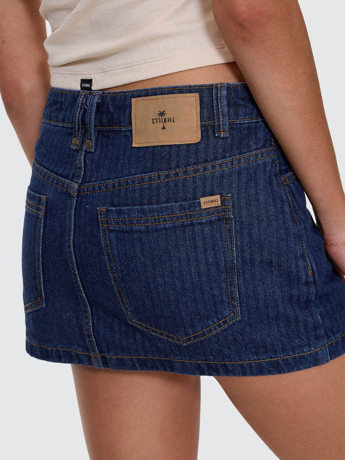 Carmen Skirt - Rib Rinsed Ink 4