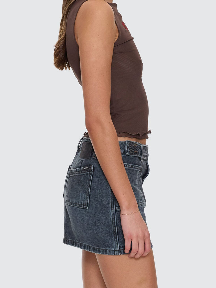 Wyatt Skirt - Metal Blue 4