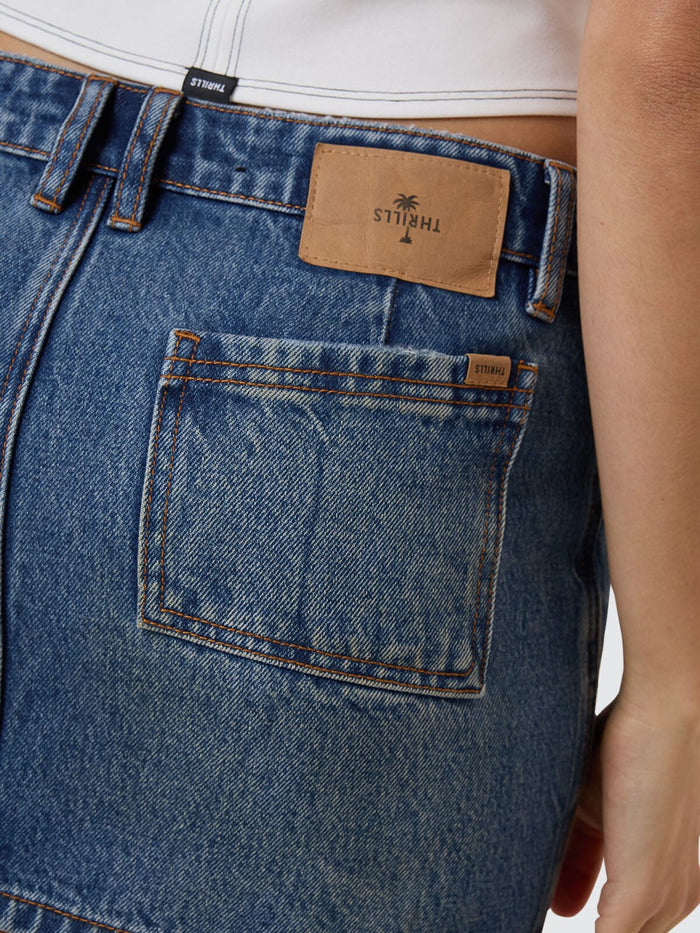 Wyatt Skirt - Vanish Mid Blue 4