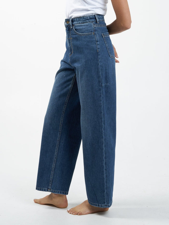 Billie High Rise Baggy Jean - Roadhouse Blue