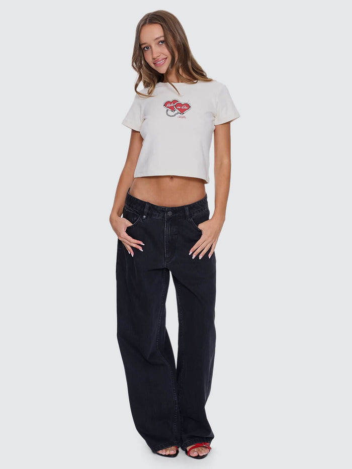 Billie Low Rise Baggy Jean - Aged Black 4