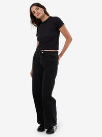 Billie Low Rise Baggy Jean - Aged Black