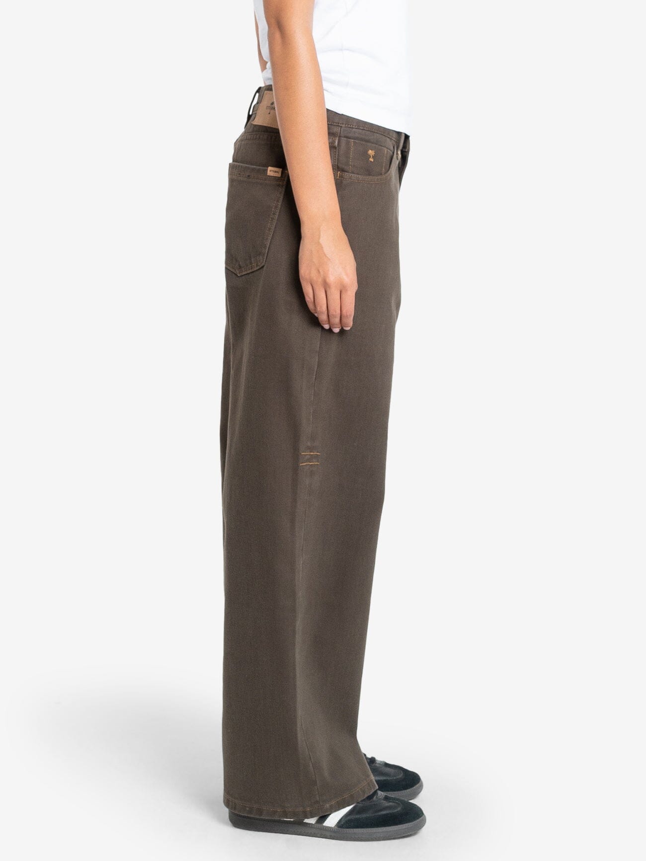 Billie Low Baggie Jean - Smokey Taupe 4