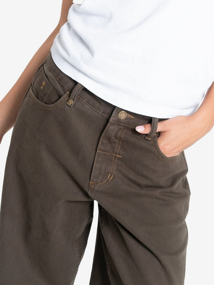 Billie Low Baggie Jean - Smokey Taupe 4