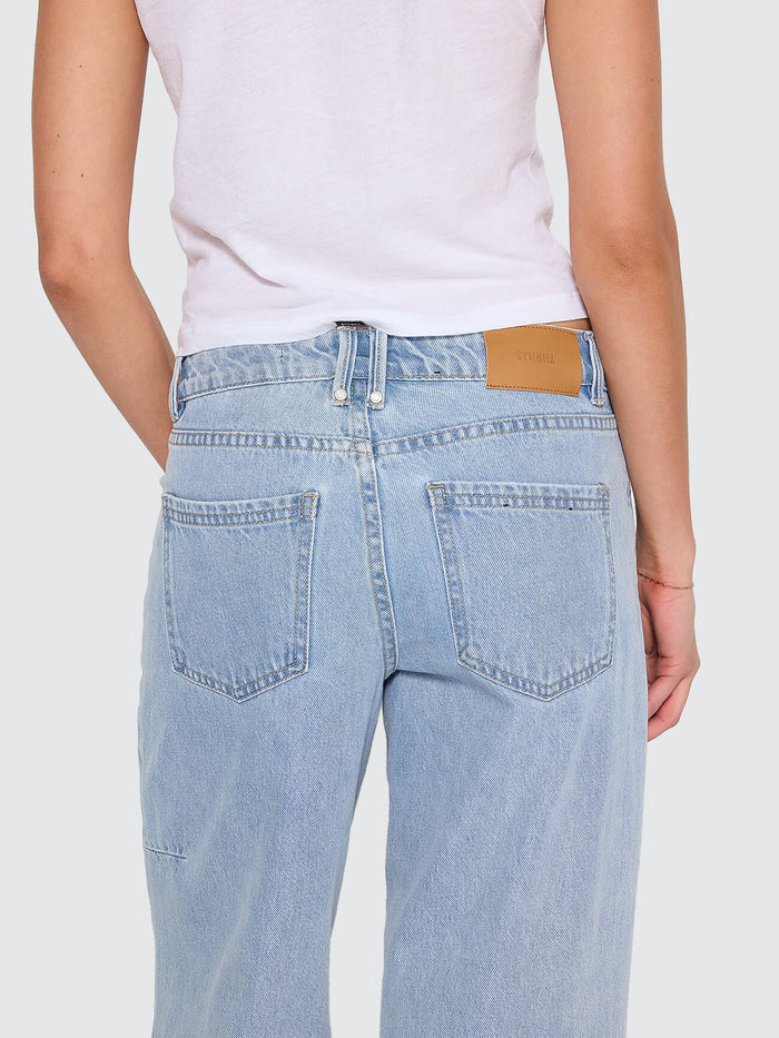 Billie Low Rise Baggy Jean - Ageless Blue