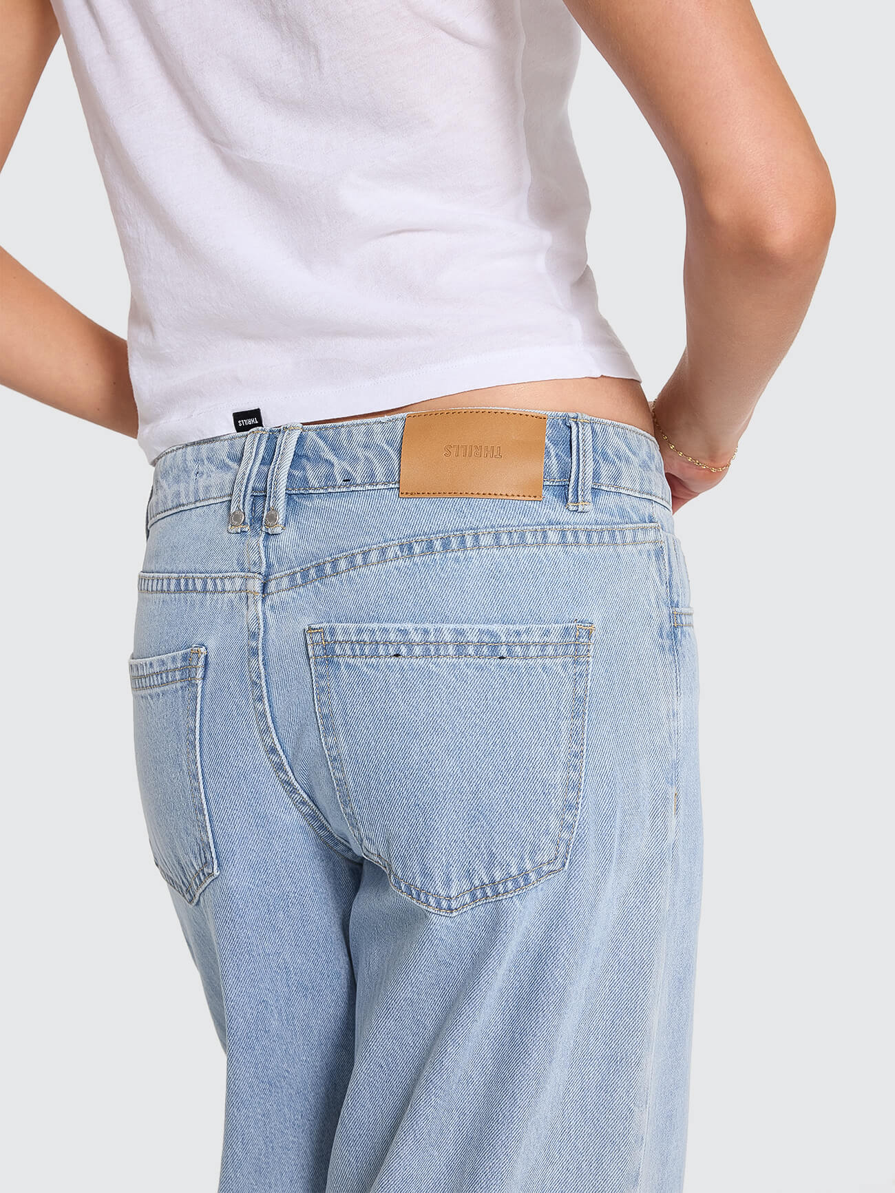 Billie Low Rise Baggy Jean - Ageless Blue