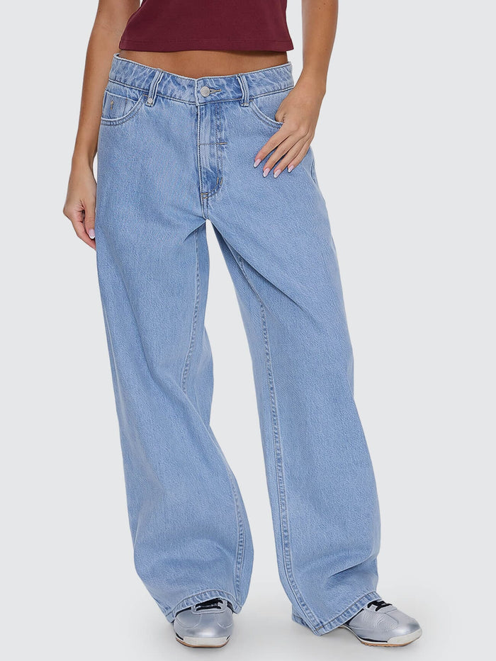 Billie Low Rise Baggy Jean - Ageless Blue 4