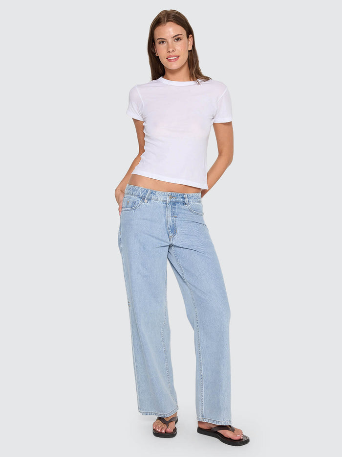 Billie Low Rise Baggy Jean - Ageless Blue