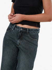 Billie Low Rise Baggy Jean - Metal Blue