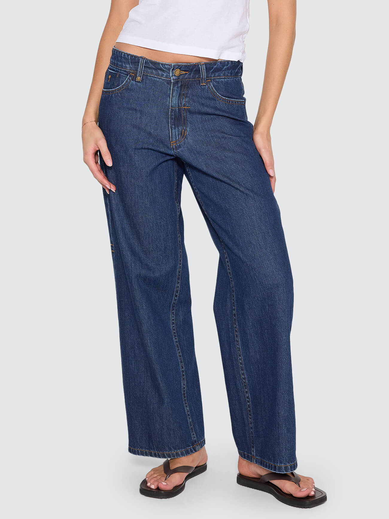 Billie Low Rise Baggy Jean - Rinsed Ink