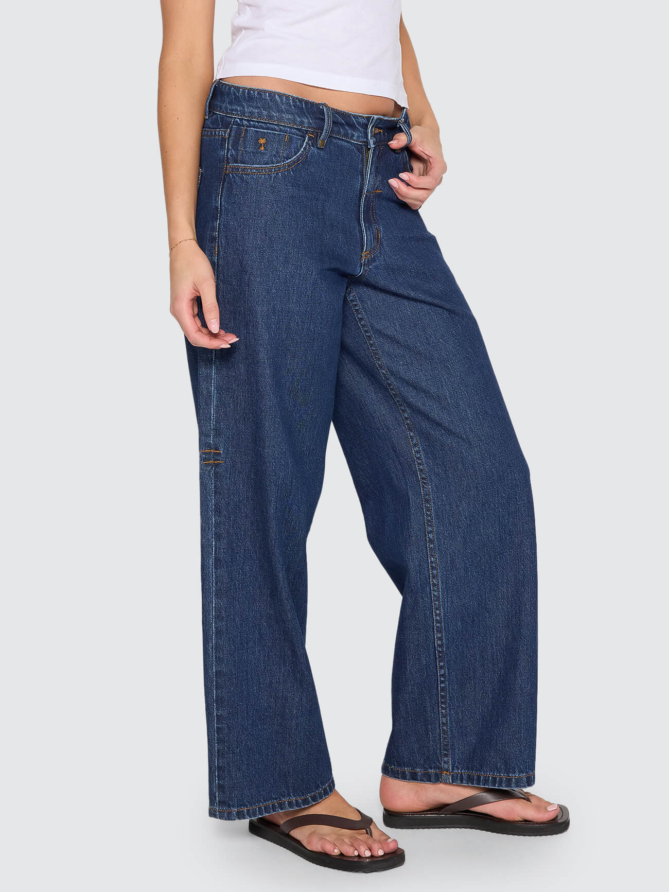 Billie Low Rise Baggy Jean - Rinsed Ink