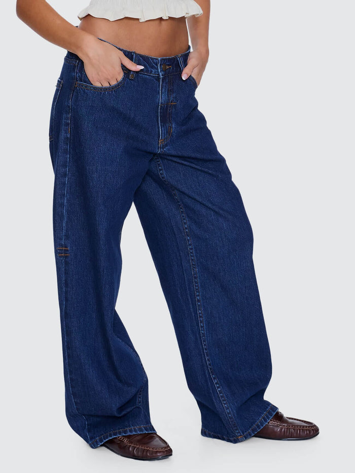 Billie Low Rise Baggy Jean - Rinsed Ink 4