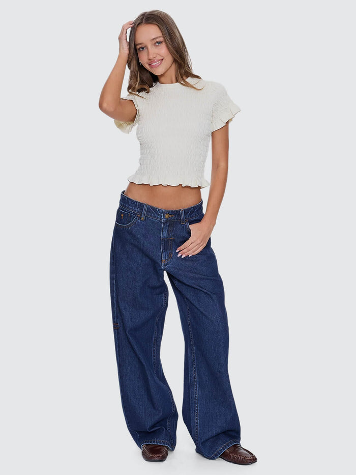 Billie Low Rise Baggy Jean - Rinsed Ink 4