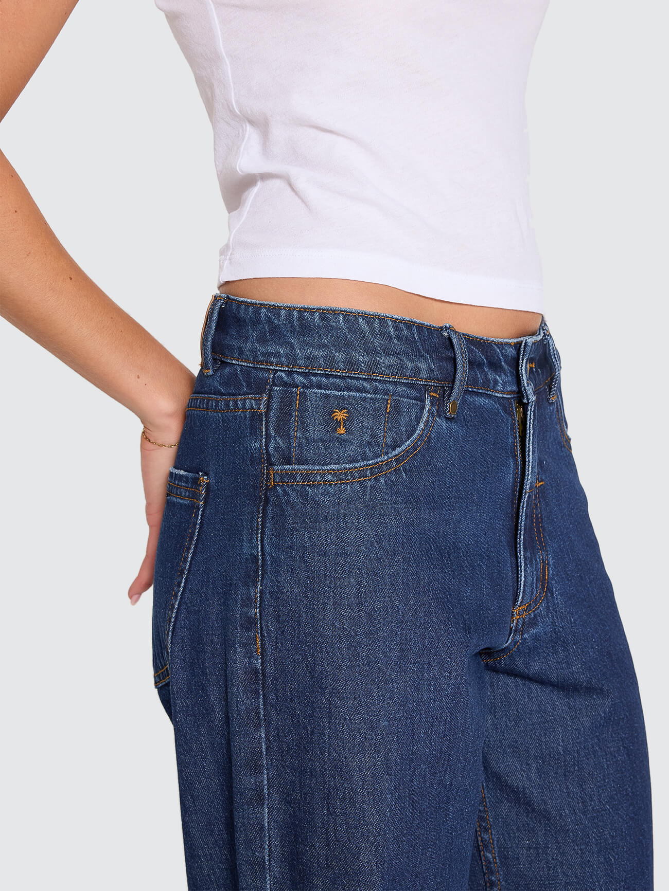 Billie Low Rise Baggy Jean - Rinsed Ink