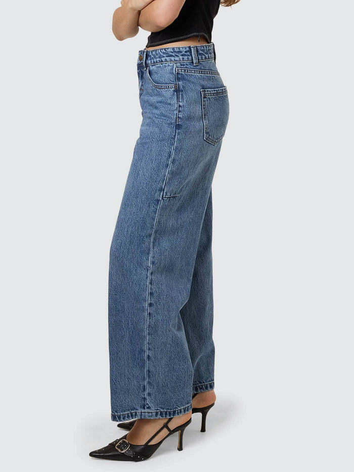 Billie Low Rise Baggy Jean - Stoned Blues