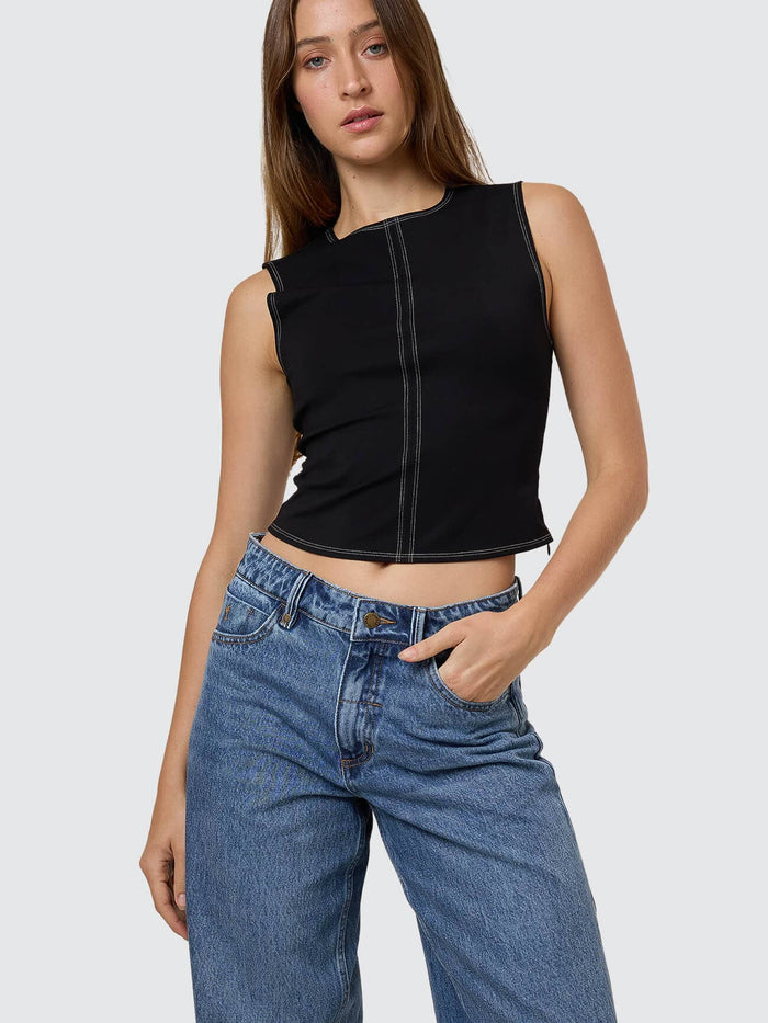 Billie Low Rise Baggy Jean - Stoned Blues