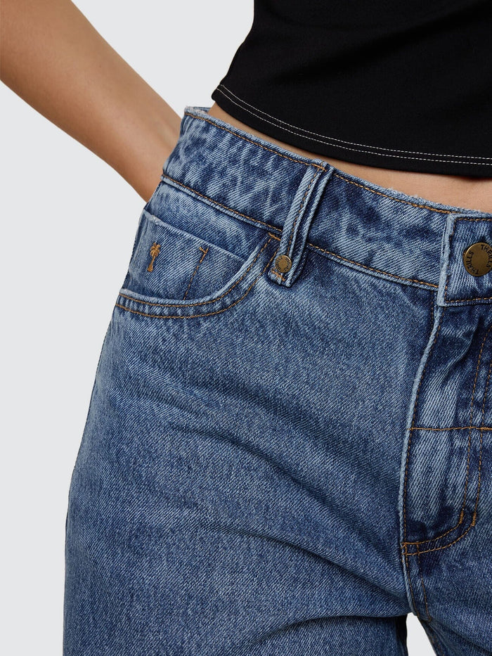 Billie Low Rise Baggy Jean - Stoned Blues