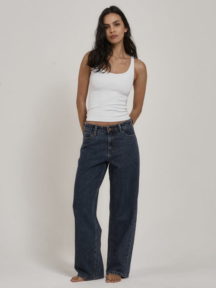 Billie Low Baggie Jean - Worn In Blue – THRILLS CO